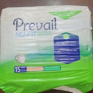 Women's Prevail Nu-Fit XL (59" - 64") White Daily Briefs - 15 Count